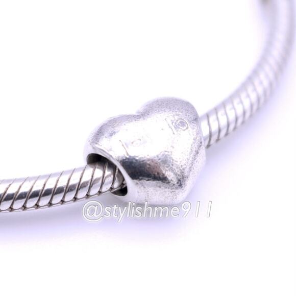 Authentic Pandora Retired Smooth Heart Bead - 790137 - Picture 3 of 10